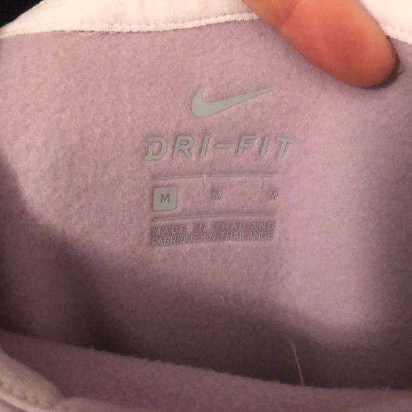 Like-New Lavender Nike Dry-Fit Fleece Pullover - Picture 6 of 6
